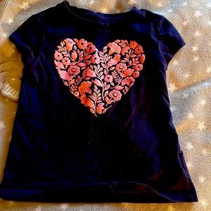 Gap kids heart flower shirt